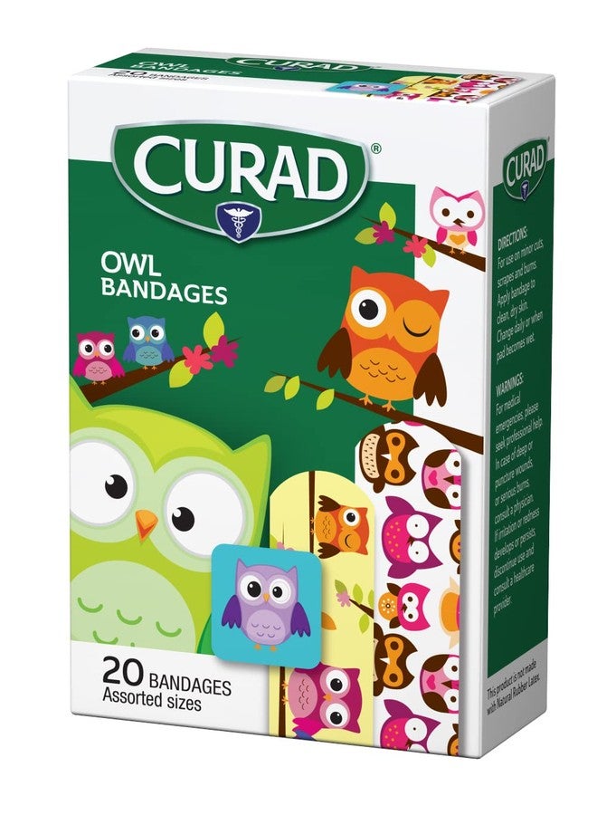 Curad Bandages, Owls, 6 boxes of 20, 120 Piece Assortment - Image 2